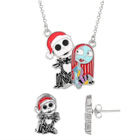Disney Nightmare Before Christmas Necklace Earring Set Nwt - Picture 3 of 3